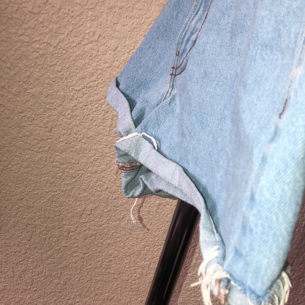 Zara Light Blue Jean Shorts - Picture 4 of 9
